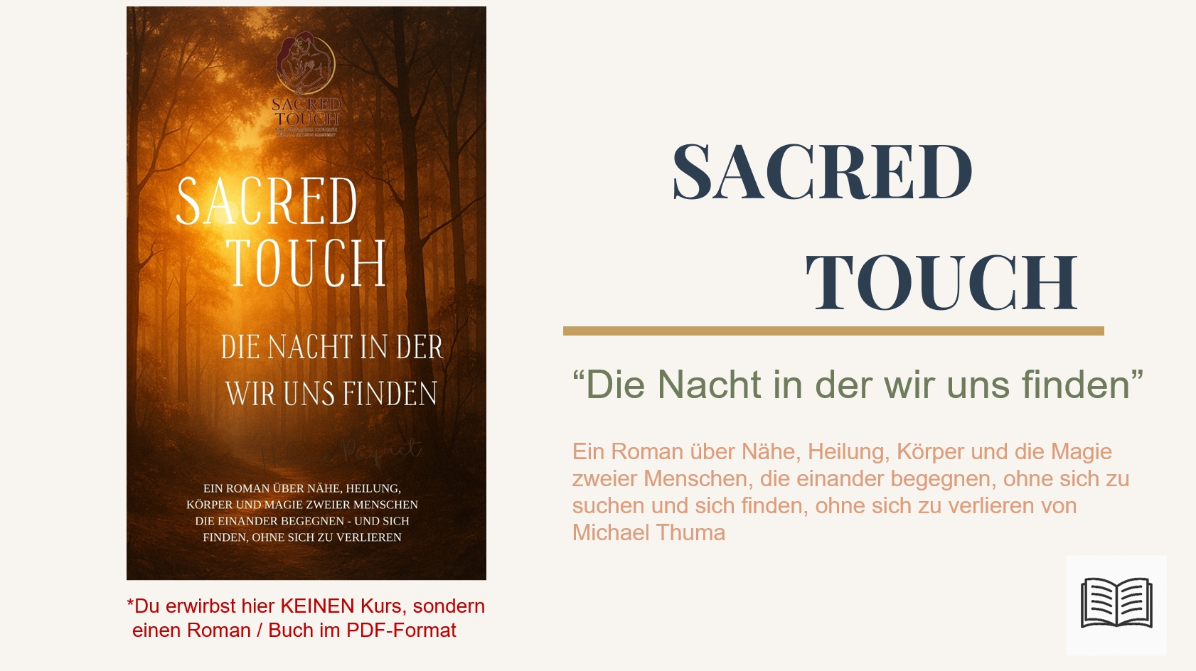 Buch / Roman: Sacred Touch – „Die Nacht in der wir uns finden“